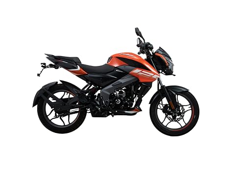 Image of Bajaj Pulsar Ns 125 Ug Motorcycle /Motorbike - Fiery Orange - Ex-Showroom