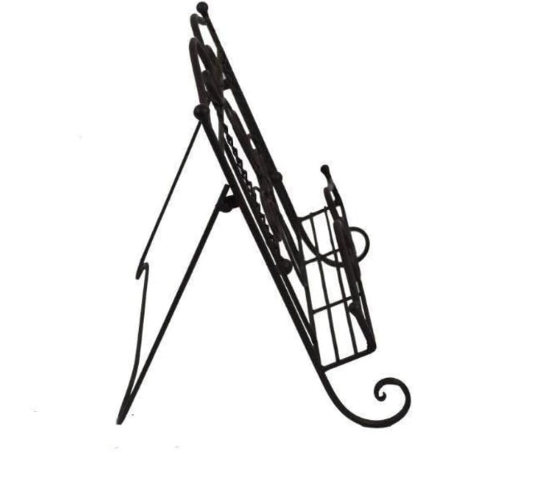 Leggio per Libri di Cucina Porta Libri di Cucina con Design A Spirale E Supporto per Raccoglitore di Ricette Supporto per Ricette