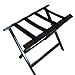 WANGXUEXINDIAN Porte-Bagages - Porte-Bagages Pliant en Bois Massif Noir Valise à Bagages Support de Valise Chambre d'hôtel Porte-vêtements de Salon Taille de l'étagère: 66 * 31 * 56cm, Sympa