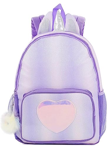 COMETE Sac à dos Enfant Fille Primaire Licorne,Sac Paillettes Cœur Scolaire Idéal aussi pour les Voyages, Sorties…