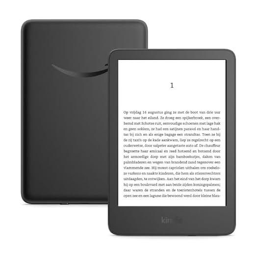 Amazon Kindle (16 GB) - De lichtste en meest compacte Kindle, met een reflectievrij scherm, snellere paginawisseling, verlichting aan de voorkant, en langere levensduur van de batterij - Zwart