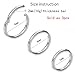 NewkeepsR 3PCS-1.2mm(16 gauge) 316L Surgical Steel Septum Hinged Clicker Segment Helix Daith Cartilage Tragus Lobe Snug Rook Orbital Rings-7/8/9mm