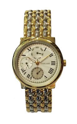 TIMELAND Watch, Chronograph Analog Watch for Women, Bi Metal Design Chain Stainless Steel Watch (B08XQW7NW4) Amazon Price History, Amazon Price Tracker