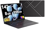 Ordenador Portátil 14 Pulgadas Celeron N5095 Upto 2,9 GHz Portatiles 8GB RAM 256GB SSD TF 1TB LPDDR4 Win11 5G WiFi 1920*1080 FHD mini HDMl Laptop Película Protectora Español - Oro Cuerpo Metálico2