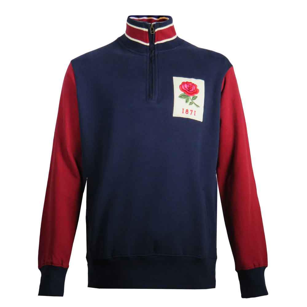 Ellis 1871 Rugby Men's Navy Blue England Rugby 1871 Sweatshirt Zipper