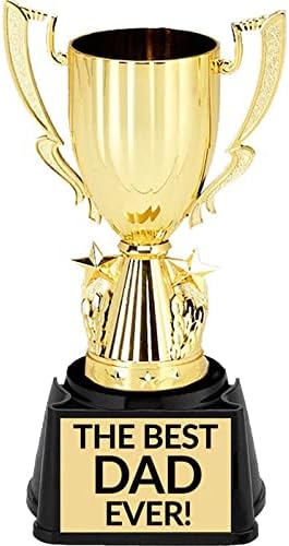 Best Dad Ever Trophy - Pre-Personalized Trophy - 7 1/2 inches Tall
