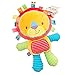 Inchant Juguete de Peluche para Bebés Juguete Relleno Lindo león con Etiquetas Juguete Sonajero Sensorial para Niños Pequeños Los Mejores Regalos para Bebés