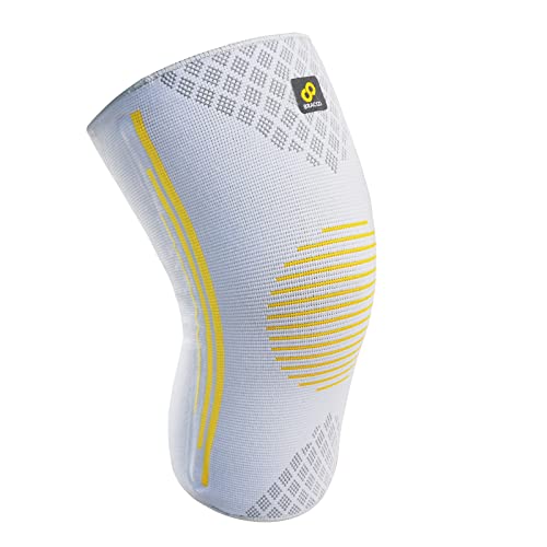 Bracoo Knee Brace, Knee Compression Sleeve Support for Men Women with Side Stabilizers, Dynamic Compression Lightweight & Breathable Support - Arthritis Pain, Injury Recovery, Running, Workout, 1 Count, KE92 (Small)