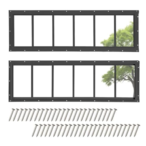 COLORPAPA 2 Pack Shed Windows, 10