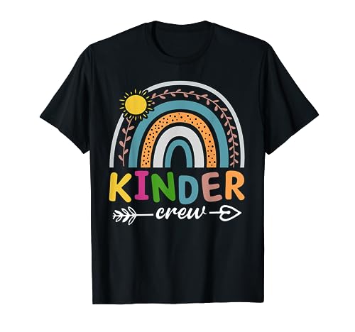 Kinder Crew Funny Kindergarten Teacher 1st Day of School T-Shirt