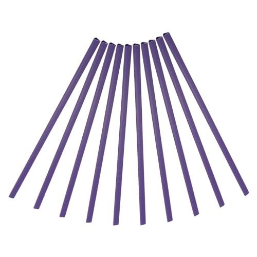 Patikil PTA240221TT000198 10Mm Binding Bars, 10 Pcs Plastic Binding Bars Slide Grip 70 Sheets Capacity A4 Binding Bars cover