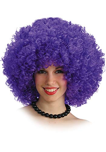 Perruque afro violette volumineuse très frisée Cover