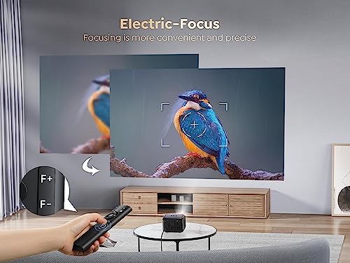 WZATCO Eve | Portable 720P Native Projector for Home | 1080P Full HD Support | Electronic Focus | Bluetooth 5.0 | 3500 lumens (350 ANSI) | 5W HiFi... - Image 4