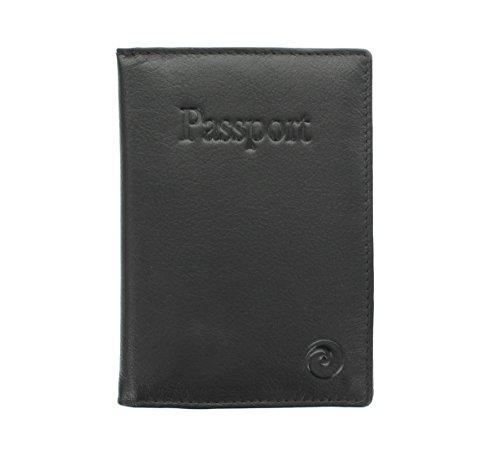 Porte-Passeport RFID Mala Leather étui de protection voyage Noir