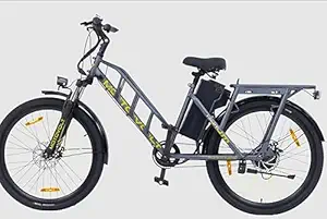 Electric Cycle | HUM Standard MID Range | Range up to 75 kms | App Connected e Cycle| Blue