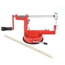 Manual Twisted Potato Slicer, Spiral Stainless Steel Blade Cutter Vegetable Fruit Chips DIY BBQ Slicer