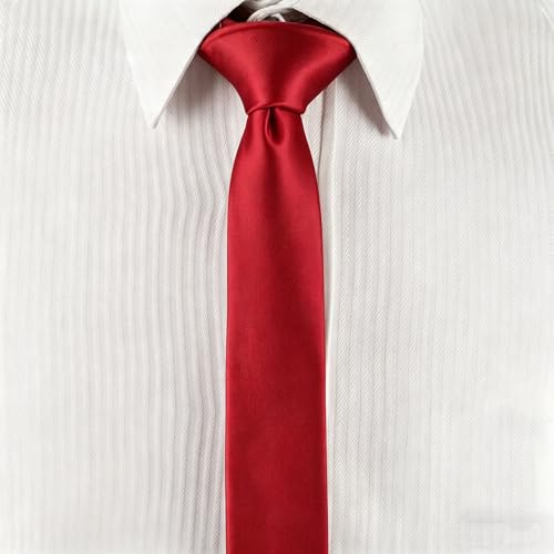 Image of Landisun Black Tie Men Women Solid Skinny Ties Slim Ties Satin Tie