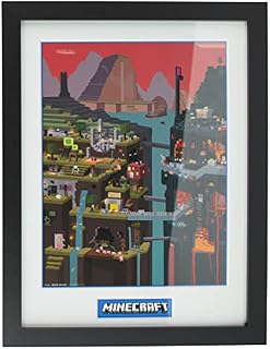GB eye Minecraft World 30 x 40cm Framed Collector Print