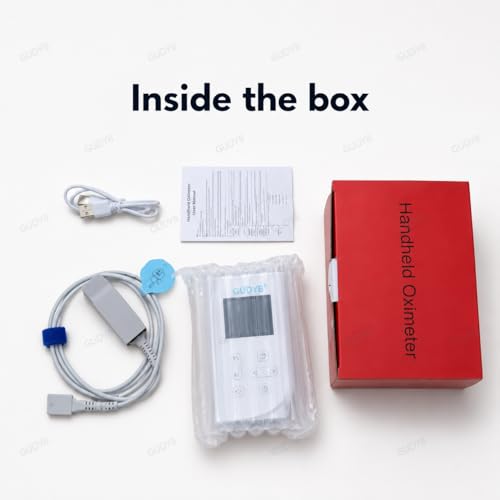 Image of Handheld Pulse Oximeter | Professional SPO2 & Pulse Rate Monitor with TFT LCD Display | Rechargeable Finger Oximeter | Ideal for Hospital, Clinic & Home Health Use (Adult)