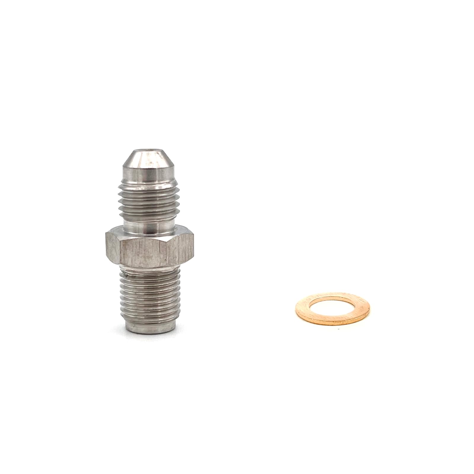 Turbo Oil feed Restrictor for MINI Cooper S R55 R56 R57 R58 R59 R60 R61 1.6 Banjo Bolt Straight Adapter stainless steel 304 (AN4 TO M12*1.5)