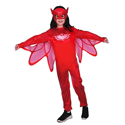Ciao Buhita Owlette disfraz niña original PJ Masks (Talla 3-4 años) con máscara