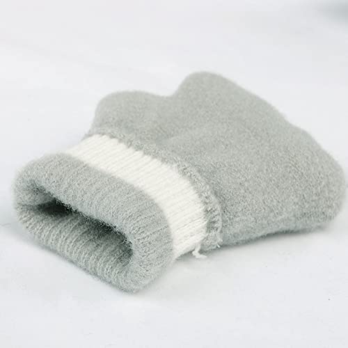 Image of Holiberty Cute Baby Kids Winter Fingerless Gloves Toddler Boys Girls Cartoon Christmas Elk Knit Mittens Warm Snow Gloves 2-8Y