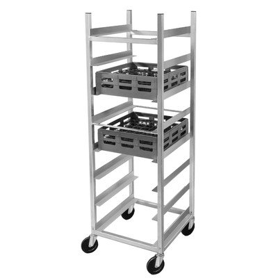 Channel AXD-GRR-8 Glass/Oval Tray Rack, Glass Rack, Extra Heavy-Duty Series, 24.5"W x 22"D x 70"H, Aluminum Construction