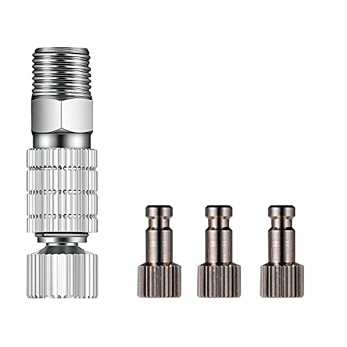 HUBEST Airbrush Quick Disconnect Coupler Release Fitting Adapter with 4 Male Fitting, 1/8" Male and Badger Paasche Aztec Airbrush