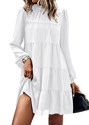 Image of KIRUNDO Women's 2026 Fall Long Sleeve Baby Doll Dresses