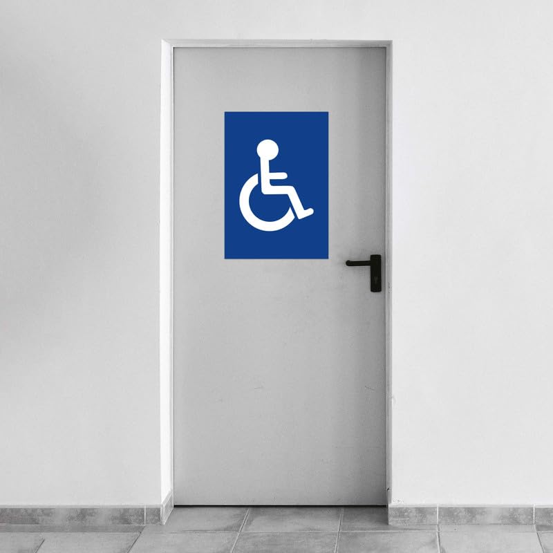 Panneau PVC "HANDICAPÉ - PMR" format A3