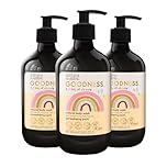 Baylis & Harding Goodness Kids Strawberry Swirl Natural Body Wash, 500 ml (Pack of 3) - Vegan Friendly