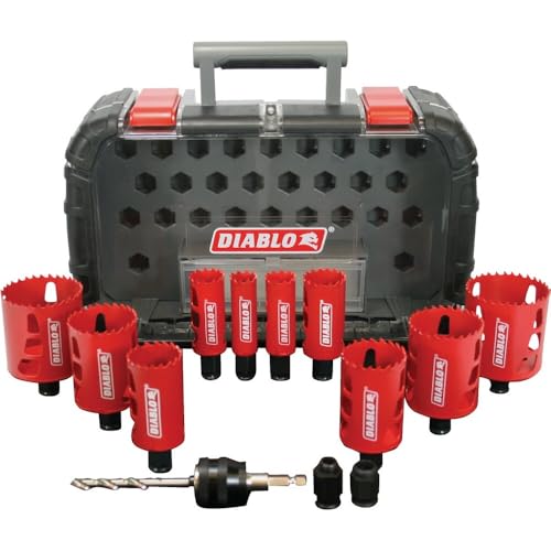 Diablo General Purpose Bi-Metal Hole Saw Set - Fits Snap-Loc...