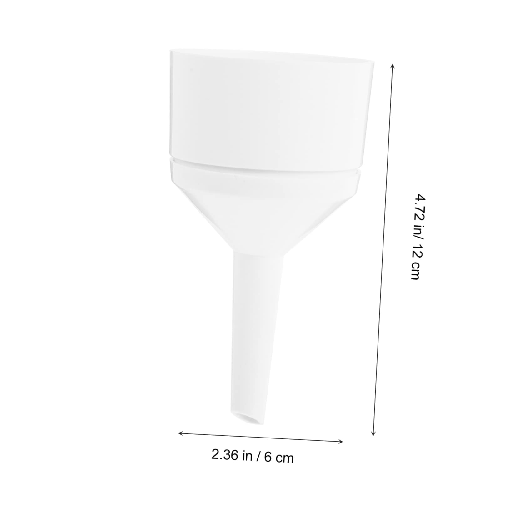 MUSISALY 3pcs Lab Funnel Paper Filtering Funnel Chemistry Filtration Set Acid Alkali Resistant Plastic