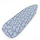 Encasa XO Bügelbrettbezug Mit 4 mm Extra Dicker Filzpolsterung für Dampfbügeleisen – Blau Chambray – (Passt auf Standard-Medium-Bügelbretter Von 125x39 cm) Elastische Passform, Hitzereflektion