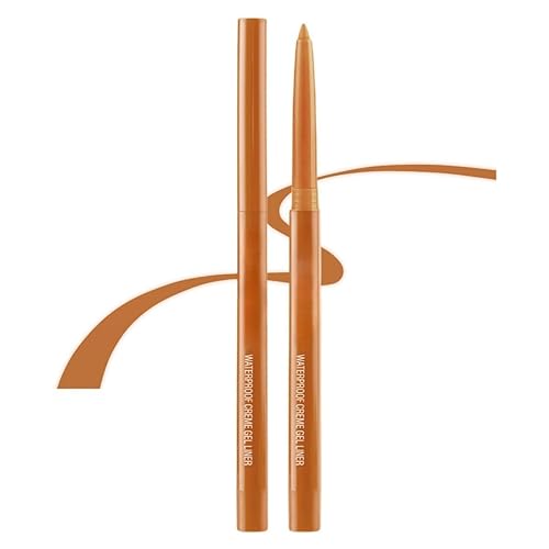 delineador de ojos lápiz delineador de ojos retráctil pigmentado cremoso a prueba de manchas delineador de ojos pluma Shimmer Brown