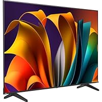 Hisense 85E6NT TV 214.78 cm (85) Smart TV, 4K UHD, Precision Colour, HDR, Dolby Vision, 60Hz, Triple Tuner DVB-C/S/S2/T/T2, WiFi, HDMI 2.1, Bluetooth, Alexa Built-in, Black, 2024