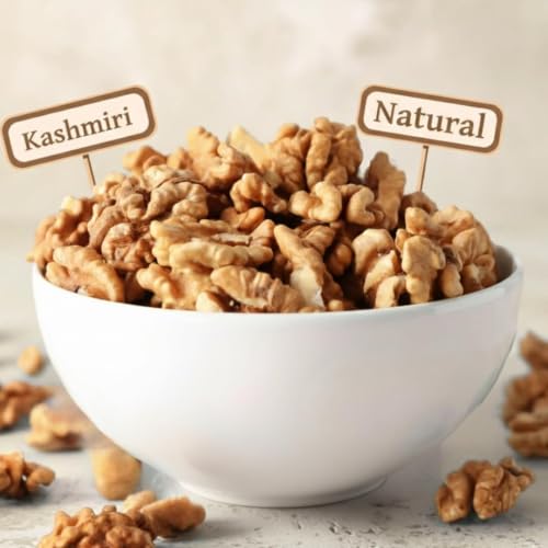 Image of Rareamrit Premium Kashmiri Walnuts 1kg | Snow White Walnuts Without Shell | Best Oil Content | Fresh as Just Harvested | Fresh Akhrot Giri | Walnut Kernels | Rich in Protein & Omega-3