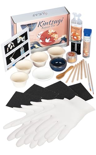 Kintsugi Repair Kit for Ceramics with Practice Bowls