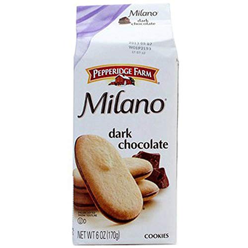 Image of Pepperidge Farm Dark Chocolate Milano Cookies, 6 Ounce (Pack of 4)