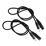 DIYEAH 2 Stück Trs Xlr Pin Audiokabel mit Langlebiges Kupferkabel Platzsparend für Mikrofone...