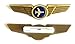 Aviator Kids Airplane Pilot Wings Plastic Pins Pinbacks Badges Lot of 2 Gold