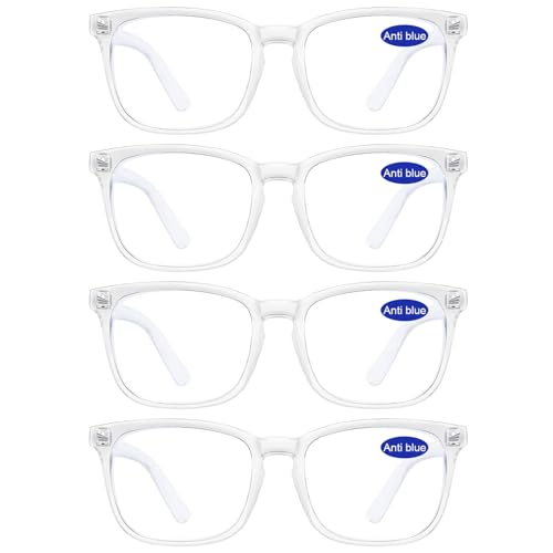 Image of 4 PACKS Blue Light Blocking Reading Glasses Women 1.0 1.25 1.5 1.75 2.0 2.25 2.5 2.75 3.0 3.5 4.0 5.0 6.0