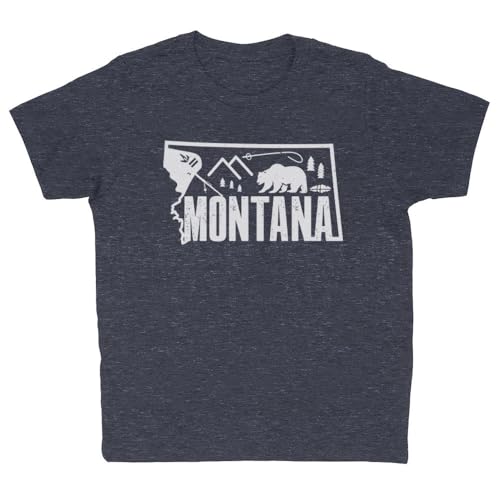Minimalist Montana Kids T-Shirt Youth - Main Image