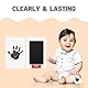 Anyfirst Fußabdruck Set Baby＆Pfotenabdruck Set Hund/Katze, Newborn Baby Abdruckset, 4 Stempelkissen und 8 Aufdruckkarten, Kann die Handabdrücke Des Handabdruck Baby, Babygeschenke