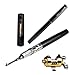 ActionEliters Portable Pen Fishing Rod Pole and Reel Combo Set - Telescopic Pocket Fishing Pen Rod Pole + Reel Aluminum Alloy Fishing Line Soft Lures Baits Jig Hooks Firestarter Compass Whistle