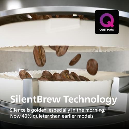 PHILIPS 5500 Series Fully Automatic Espresso Machine, LatteGo Milk System, Integrated Grinder, 20 Hot & Iced Coffee Pre-Sets, Quick Start, SilentBrew, 15-Bar Pressure, Black Chrome (EP5544/94) — view 8