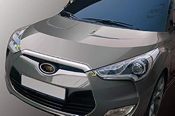 SAFE Chrome Hood Guards Bonnet Protector 1p for 2012-2018 Hyundai Veloster