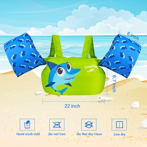 Image of Gogokids Puddle Float Jumper 24-66 Pounds, Toddler Swim Vest Kids Floaties