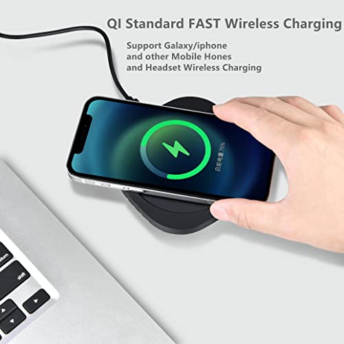 Coffee Mug Warmer & Mug Set,Self Heating Mug With Wireless Smart Charging,304 Stainless Steel Mug With Lid 12 Oz,Perfect For Desktop Home Office,Gift For Coffee Lovers, Keeps Up To 131°F/55°C (Black) #TOP2