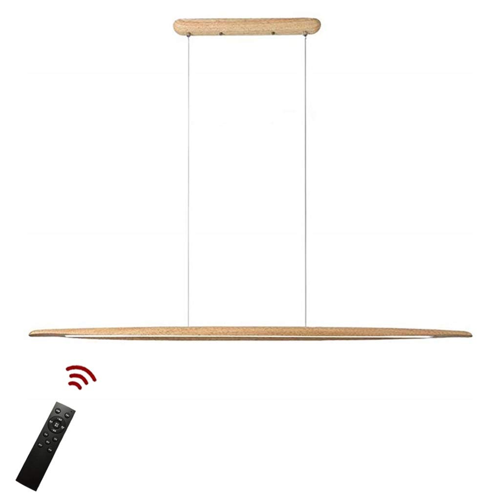 JINWELLModern Design Pendant lamp LED Pendant lamp Made of Wood Pendant lamp dimmable Pendant Lamps Height Adjustable Chandelier Dining Room Bedroom Interior lamp Decorative Lighting 130cm x 6.5 cm